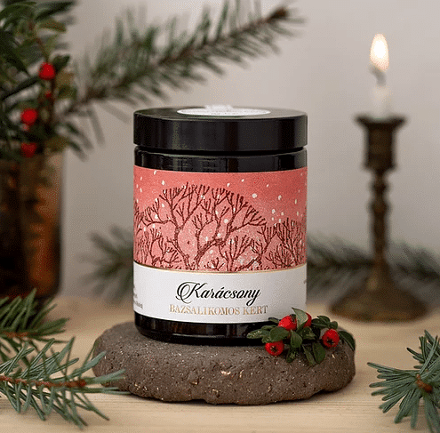 Bazsalikomos kert - Karácsony tea zerohero, zero waste életmód, fenntartható konyha, tea üvegben, karácsony tea