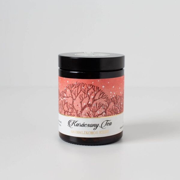 Karácsony tea zerohero, zero waste életmód, fenntartható konyha, tea üvegben, karácsony tea