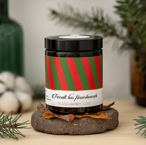 Bazsalikomos kert - Forralt bor fűszerkeverék zerohero, zero waste életmód, fenntartható konyha, tea üvegben, forralt bor fűszer