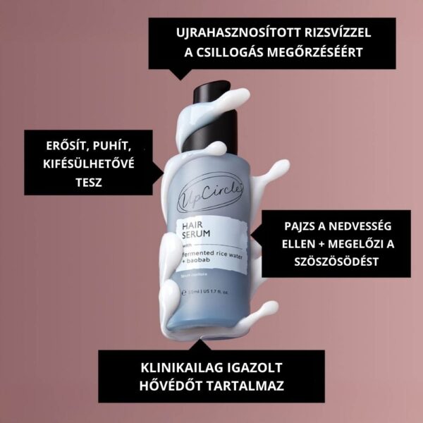 zerohero upcircle hajszérum, természetes hajszérum, organikus hajápolás
